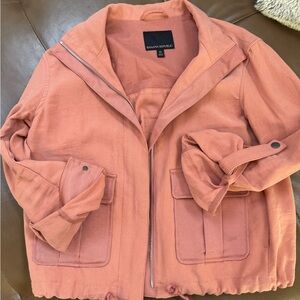 Banana Republic Women's Peach - Coral Utility Jacket in XS (fits small)
